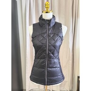Lululemon Fluff Off Vest Black Quilted Down Insulated Puffer Size 4
